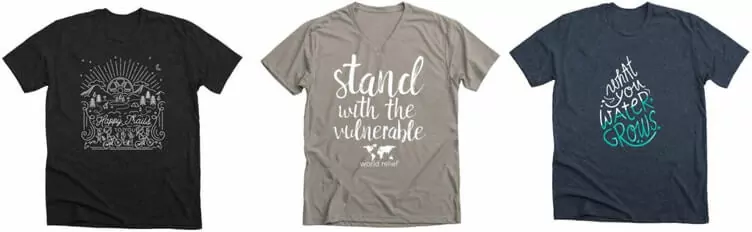 Offering custom t-shirts to event attendees is a perfect swag bag idea!