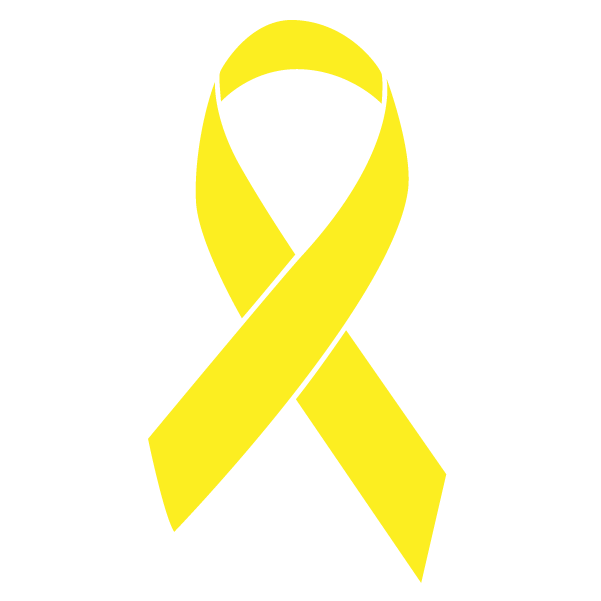 Yellow colored Bladder Cancer ribbon