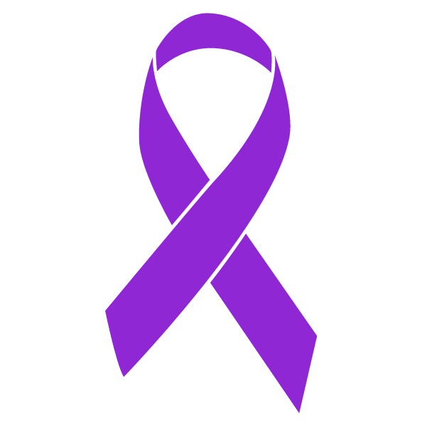 Purple colored Leiomyosarcoma Cancer ribbon