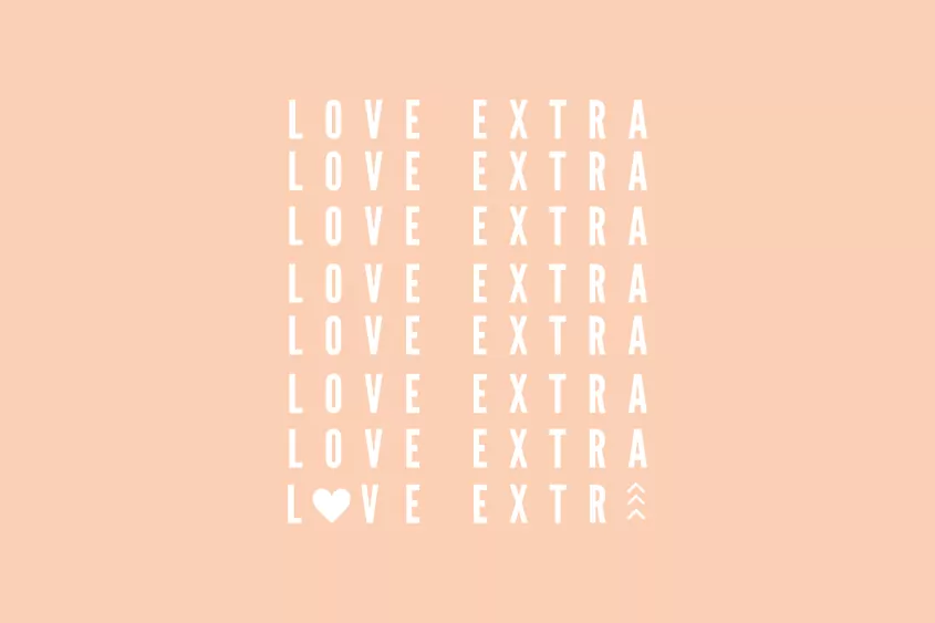 Love Extra adoption saying
