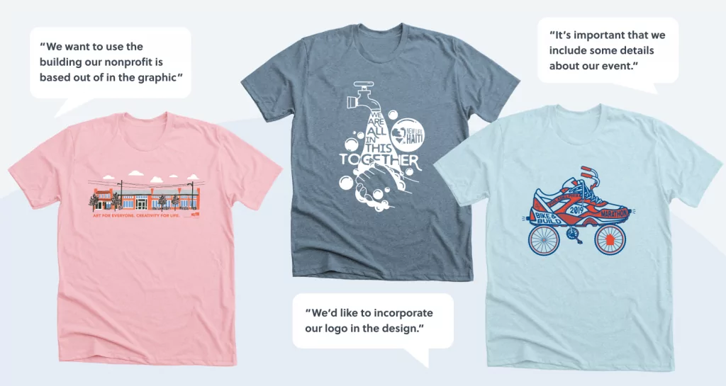 Establish your design requirements for your t-shirt