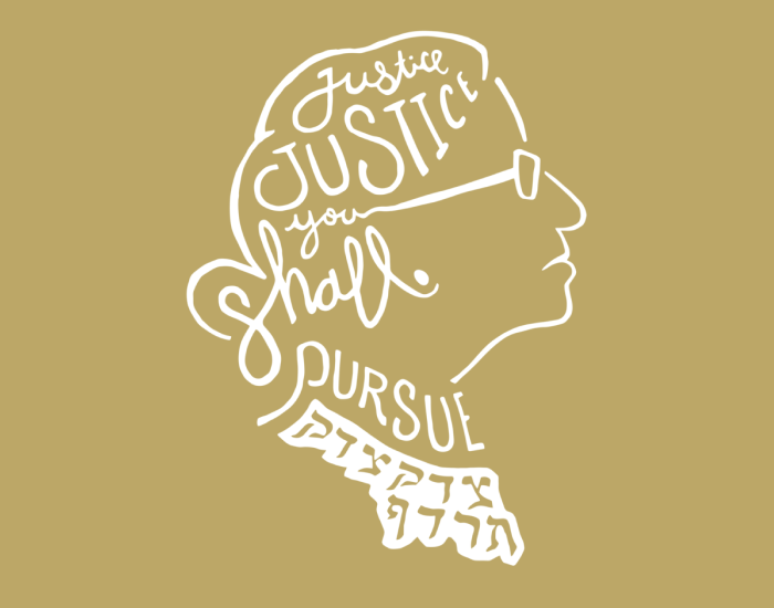RBG JUSTICE TEE, winner of best women empowerment design