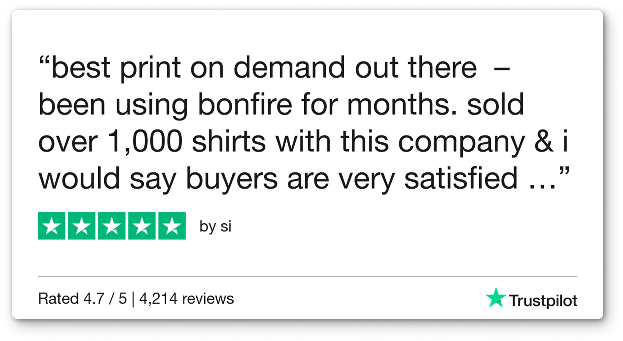 bonfire.mom review from trust pilot