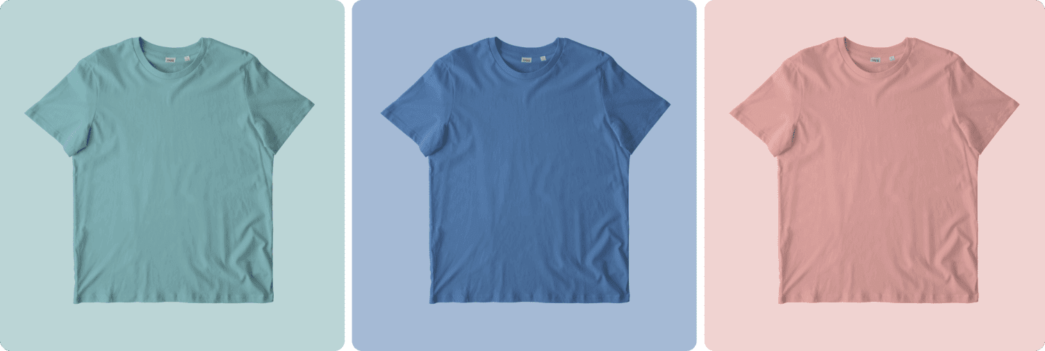 The Stanley/Stella Crafter Tee shown in various colors