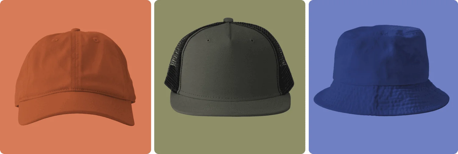 A variety of hats
