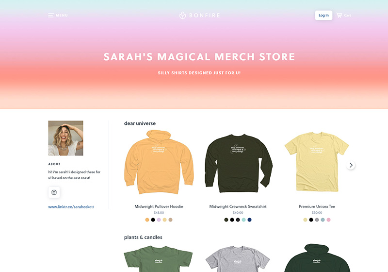 Sarah's Magical Merch Store