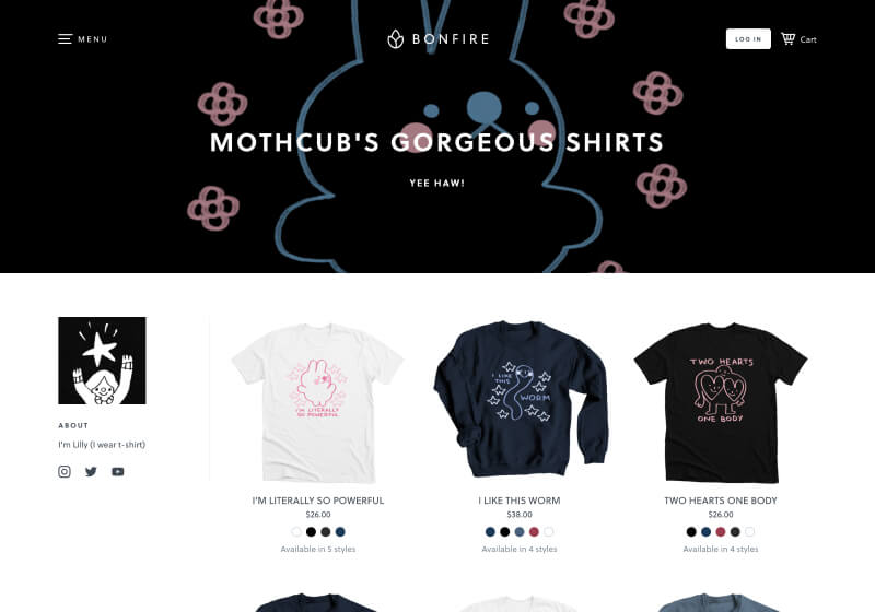 Mothcub's Gorgeous Shirts